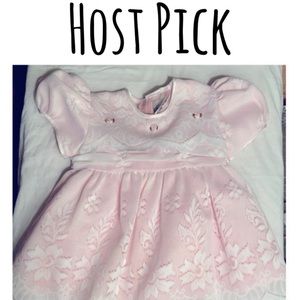 Pink Baby Girl Dress, Size 12 Mo.